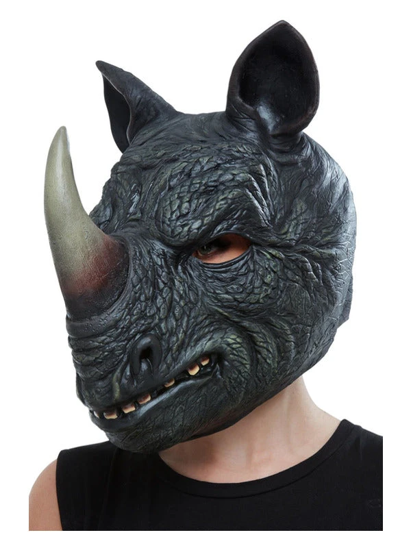 Fun Place Shop By Theme Rhino Latex Mask 3 Fun Place Shop By Theme Rhino Latex Mask