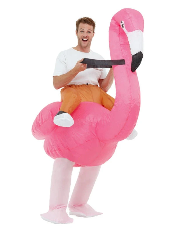 Fun Place Inflatable Ride Em Flamingo Costume 3 Fun Place Inflatable Ride Em Flamingo Costume