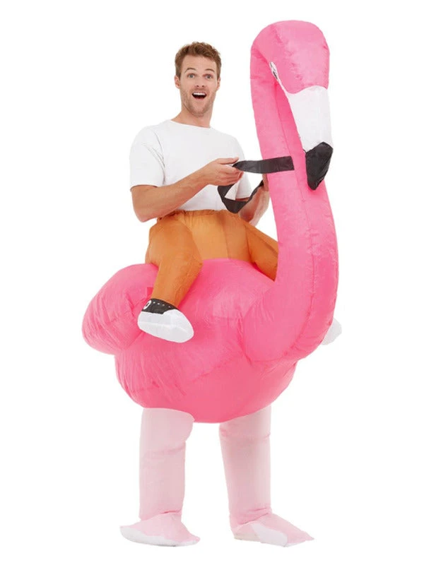 Fun Place Inflatable Ride Em Flamingo Costume 4 Fun Place Inflatable Ride Em Flamingo Costume