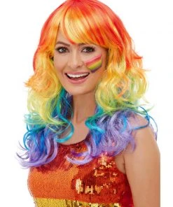 Fun Place Rainbow Glam Wig