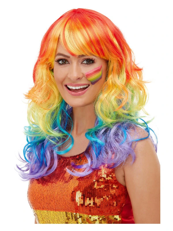 Fun Place Rainbow Glam Wig 3 Fun Place Rainbow Glam Wig