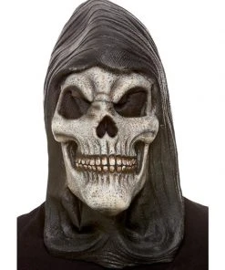 Fun Place Masks Hooded Skeleton Latex Mask