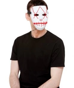 Fun Place Festivals Stitch Face Mask Neon Light Up