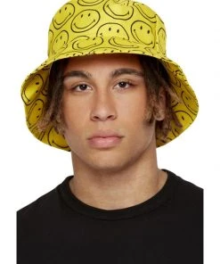 Fun Place Decades & Eras Smiley Printed Bucket Hat