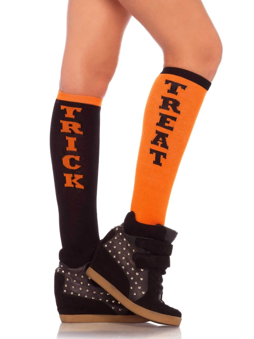 Fun Place Trick Or Treat Knee Socks Cosplay 3 Fun Place Trick Or Treat Knee Socks Cosplay