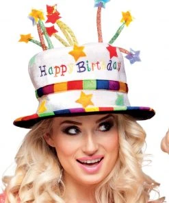 Fun Place Wigs & Hats Rainbow Happy Birthday Cake Hat