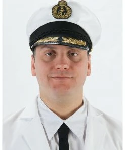Fun Place Ship Captain's Satin Hat Wigs & Hats
