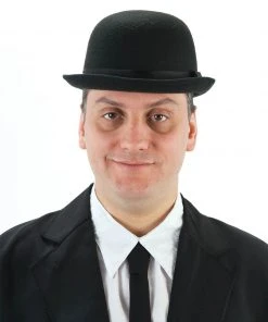Fun Place Wigs & Hats Deluxe Black Bowler Hat