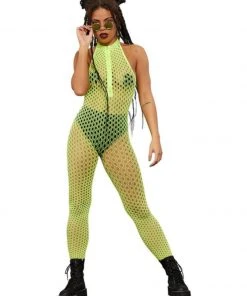 Fun Place Festivals Fever Sleeveless Zipped Body Stocking