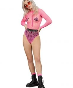 Fun Place Fever Long Sleeved Zipped Body Suit Festivals