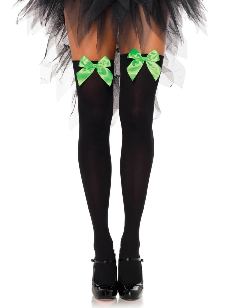 Fun Place Nylon Thigh Highs With Bow Cosplay 3 Fun Place Nylon Thigh Highs With Bow Cosplay