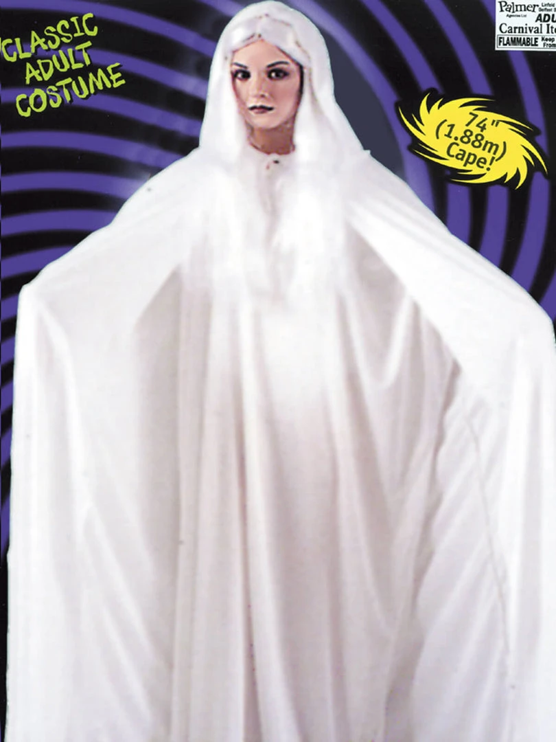 Fun Place Accessories Hooded 173cm Cape White 4 Fun Place Accessories Hooded 173cm Cape White