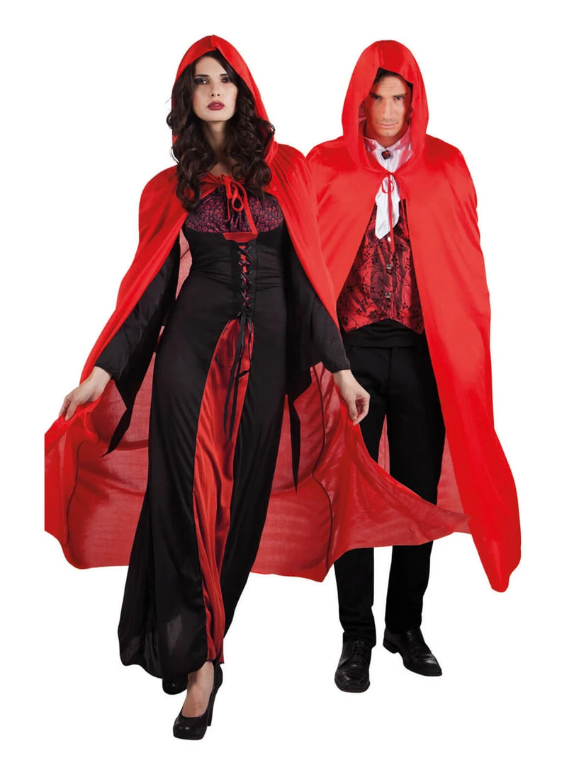 Fun Place Accessories Red Hooded Cape (180cm) 3 Fun Place Accessories Red Hooded Cape (180cm)