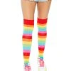 Fun Place Cosplay Rainbow Over The Knee Socks