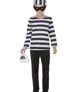 Fun Place Costumes & Characters Convict Costume, Black & White