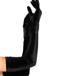 Fun Place Cosplay Velvet Opera Length Gloves