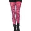 Fun Place Neon Leopard Print Tights Cosplay