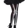 Fun Place Skeleton Print Pantyhose 1 Fun Place Skeleton Print Pantyhose