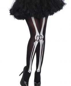 Fun Place Skeleton Print Pantyhose