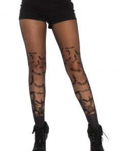 Fun Place Cosplay Bat Wing Sheer Pantyhose