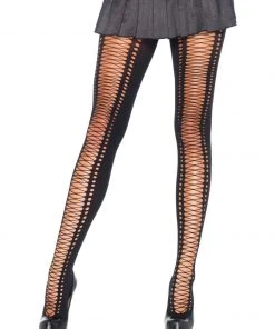 Fun Place Cosplay Spandex Lace Up Pantyhose