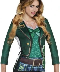 Fun Place Womens Irish Photo Realistic Shirt Small