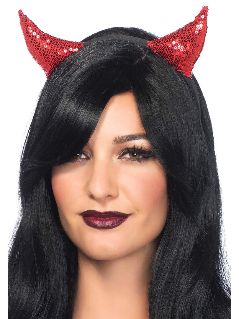 Fun Place Cosplay Sequin Devil Horns 3 Fun Place Cosplay Sequin Devil Horns
