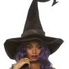 Fun Place Bewitched Velvet Witch Hat Wigs & Hats