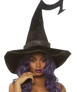 Fun Place Bewitched Velvet Witch Hat Wigs & Hats