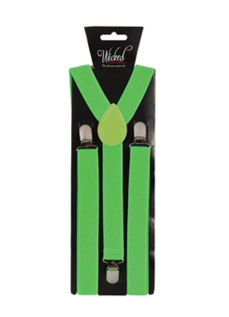 Fun Place St Patrick's Day Light Green Braces 3 Fun Place St Patrick's Day Light Green Braces