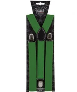 Fun Place St Patrick's Day Dark Green Braces