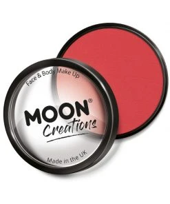 Fun Place Moon Creations Pro Face Paint Cake Pot, Bright Red Cosplay