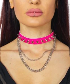 Fun Place Dog Spike Slim Collar 8 Fun Place Dog Spike Slim Collar