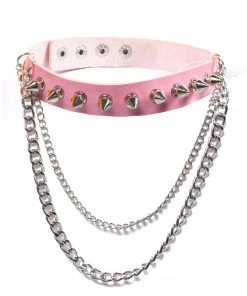 Fun Place Dog Spike Slim Collar