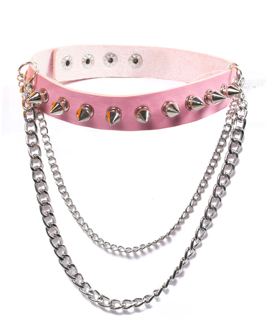 Fun Place Dog Spike Slim Collar 4 Fun Place Dog Spike Slim Collar