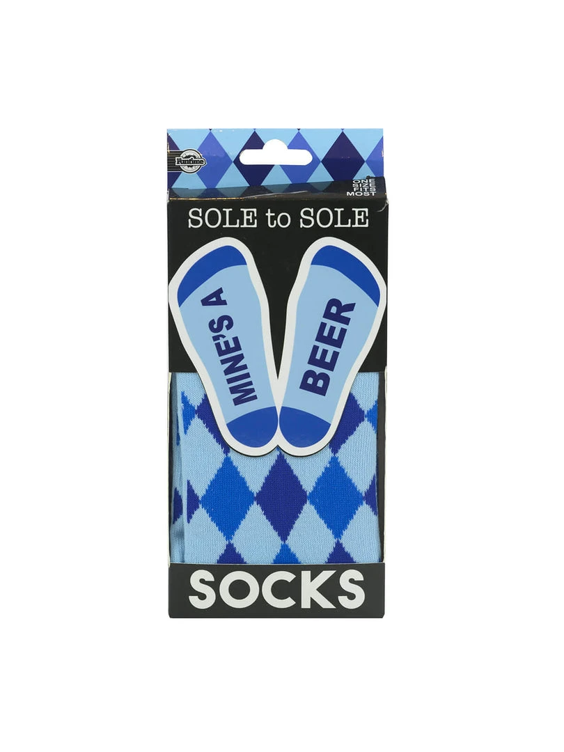 Fun Place Sole Socks Mine's A Beer Gifts, Jokes & Party Wear 3 Fun Place Sole Socks Mine's A Beer Gifts, Jokes & Party Wear