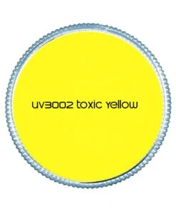 Fun Place UV Palette Containing 6 UV & Day Glow Colours. Colours Include Neon Foxy Orange, Neon Pink Flamingo, Neon Toxic Yellow, Neon Kryptonite Green, Super Nova & Abyss.