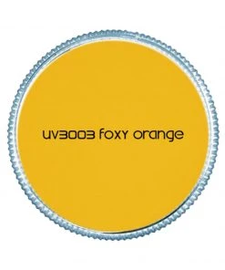 Fun Place UV Palette Containing 6 UV & Day Glow Colours. Colours Include Neon Foxy Orange, Neon Pink Flamingo, Neon Toxic Yellow, Neon Kryptonite Green, Super Nova & Abyss.