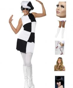 Fun Place Bundles 60s Party Girl Complete Costume Bundle