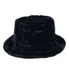 Fun Place Festivals Black Fluffy Bucket Hat