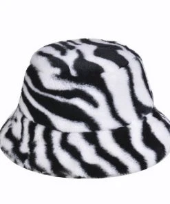 Fun Place White Tiger Fluffy Bucket Hat
