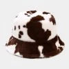 Fun Place Festivals Fluffy Brown Cow Bucket Hat