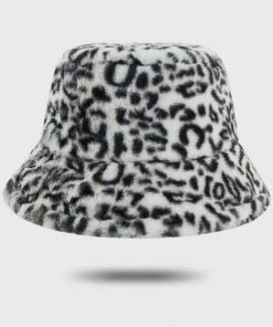 Fun Place Fluffy Snow Leopard Bucket Hat Festivals