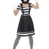 Fun Place Costumes & Characters Lady Mime Artist Costume, Black 1 Fun Place Costumes & Characters Lady Mime Artist Costume, Black