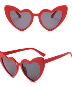 Fun Place Red Heart Shaped Sunglasses Festivals