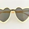 Fun Place Cream Heart Shaped Sunglasses Festivals